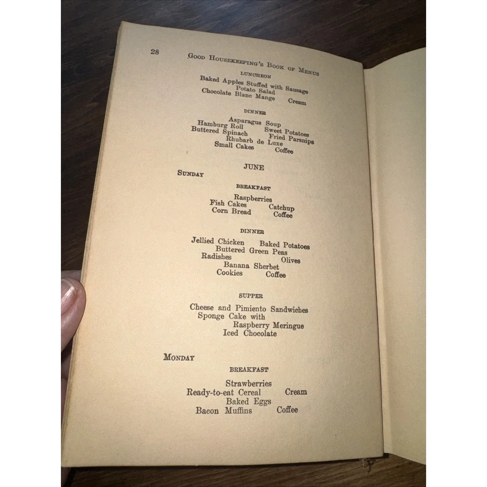 Vintage 1922 Good Housekeeping Book of Menus Recipes And Household Discoveries